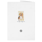 Beagle Hound Dog Peinture Animal Art original (Dos)