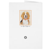 Beagle Hound Dog Peinture Animal Art original (Dos)
