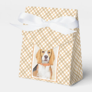 Beagle Hound Dog Schilderij Originele dierlijke ku Bedankdoosjes