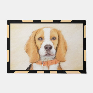 Beagle Hound Dog Schilderij Originele dierlijke ku Deurmat