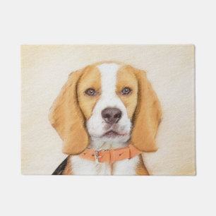 Beagle Hound Dog Schilderij Originele dierlijke ku Deurmat