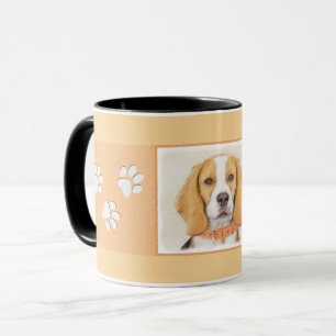 Beagle Hound Dog Schilderij Originele dierlijke ku Mok