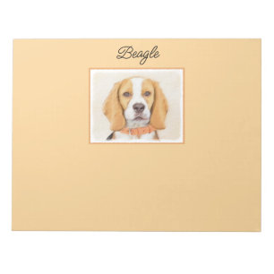 Beagle Hound Dog Schilderij Originele dierlijke ku Notitieblok