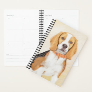 Beagle Hound Dog Schilderij Originele dierlijke ku Planner