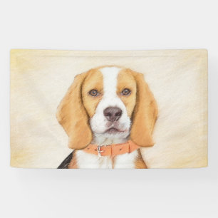 Beagle Hound Dog Schilderij Originele dierlijke ku Spandoek
