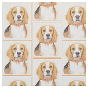 Beagle Hound Dog Schilderij Originele dierlijke ku Stof