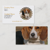 Beagle Hound Dog Visitekaartje (Voorkant / Achterkant)