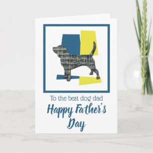 Beagle Hound Hond Driekleur Vaderdagkaart Kaart