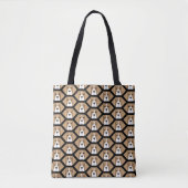 Beagle Hound Honeycomb Pattern Tas (Voorkant)