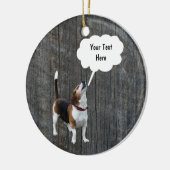 Beagle Howling Dog Ornament (Links)