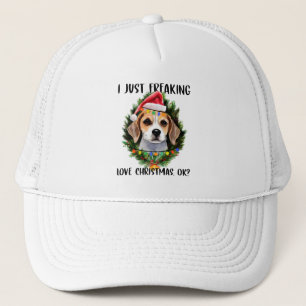 Beagle, ik ben gewoon dol op Kerstmis. Trucker Pet