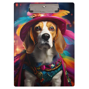 Beagle in een gevederd Pet Klembord