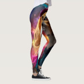 Beagle in een roze Pet Leggings (Rechts)