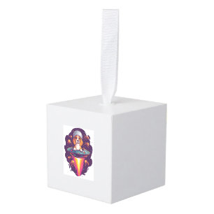 Beagle - Intergalactische Ontmoeting met Honden Kubus Ornament