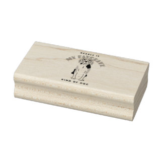 BEAGLE IS MIJN FAVORIETE SOORT DOG 	RUBBERSTEMPEL