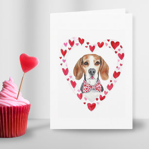 Beagle Je hebt mijn hart aangepaste Valentijnsdagk Feestdagen Kaart
