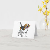 Beagle Kaart (Gele Bloem)