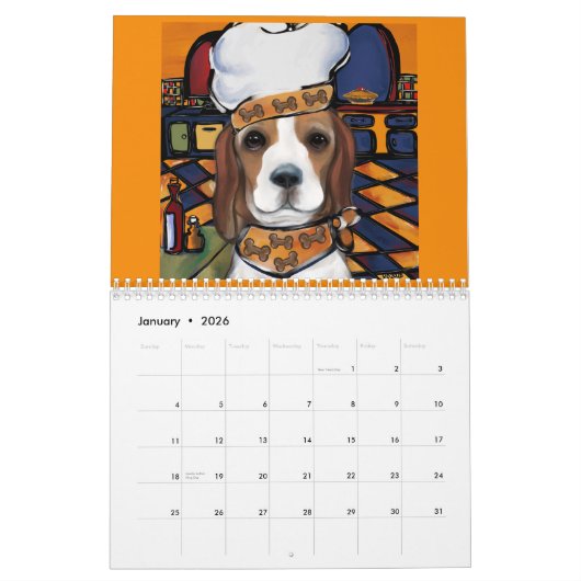 Beagle Kalender (Jan 2026)