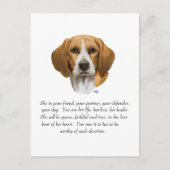 Beagle Keepomwille Briefkaart (Voorkant)