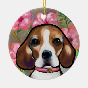 Beagle keramisch ornament
