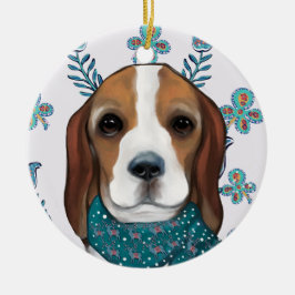 Beagle Keramisch Ornament