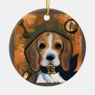 Beagle    keramisch ornament