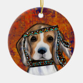 Beagle keramisch ornament (Voorkant)