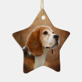 Beagle Keramisch Ornament (Rechts)
