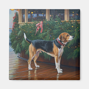 Beagle Kerst Cruise: Plezierige Kerstsfeer Magneet