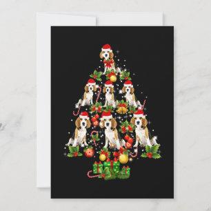 Beagle kerstboom Beagle Dog Love Xmas Gift Aankondiging