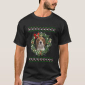 Beagle Kerstboom Hond Santa Xmas T-shirt Pyjama L (Voorkant)