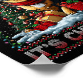 Beagle Kerstboom Lights Decorations Hondenliefhebb Poster (Hoek)