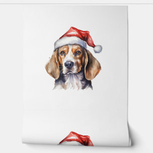 Beagle Kersthond Behang