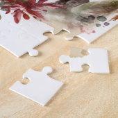 Beagle Kerstkrans Feestelijke Pup Legpuzzel (Zijkant)