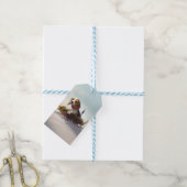 Beagle Kerstmis sneeuw winter Cadeaulabel (Met Touw)