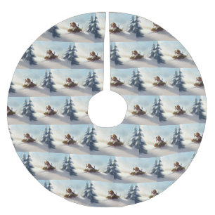 Beagle Kerstmis sneeuw winter Kerstboom Rok