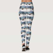 Beagle Kerstmis sneeuw winter Leggings (Achterkant)