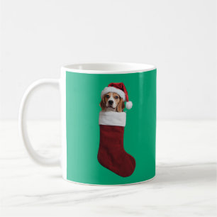 Beagle Kerstsok Koffiemok