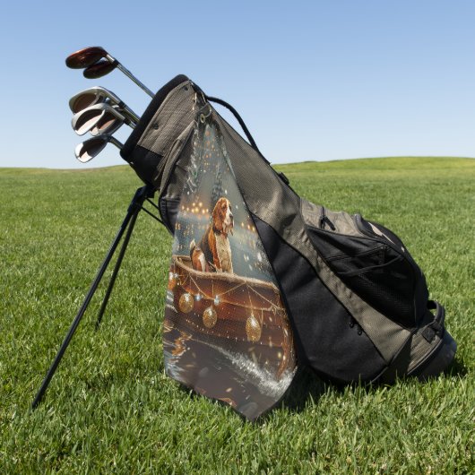 Beagle kerstvakantie golfhanddoek (Groen)