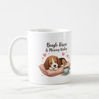Beagle Kisses & Morning Wishes Koffiemok