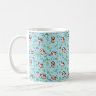 Beagle koffiemok Lente Bloem Kawaii Hond Cadeau