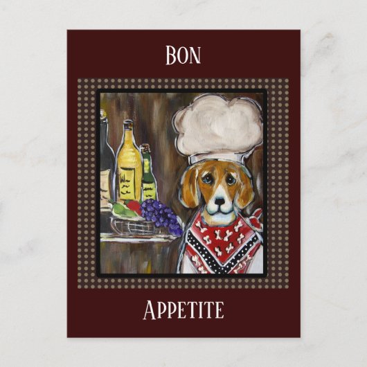 BEAGLE KOK BRIEFKAART (Voorkant)