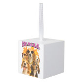 Beagle kubus ornament (Achter hoekig)
