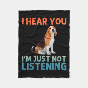 Beagle kunst voor mannen vrouwen Kind Beagle Thema Fleece Deken