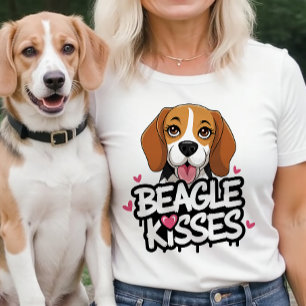 Beagle Kusses Beagles Life Schattige Dog Mom Gift T-shirt