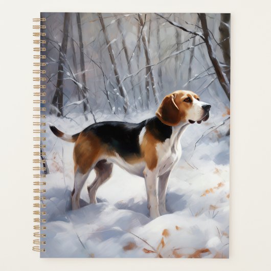 Beagle Laisser Neige Noël (Devant)
