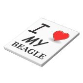beagle liefde notitieblok (Gedraaid)