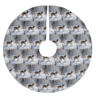 Beagle liet het sneeuwen Kerstmis Kerstboom Rok