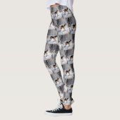 Beagle liet het sneeuwen Kerstmis Leggings (Links)
