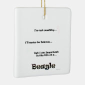 Beagle Life Keramisch Ornament (Rechts)